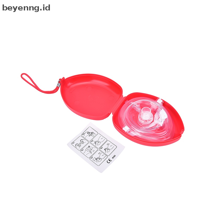 Beyen Masker CPR 1saku Dalam hard case Resusitasi Pelindung Wajah First Aid Kit Emergency Masker Face Shield Saku Respirator Resusitasi CPR First Aid Resusitasi CPR First Aid