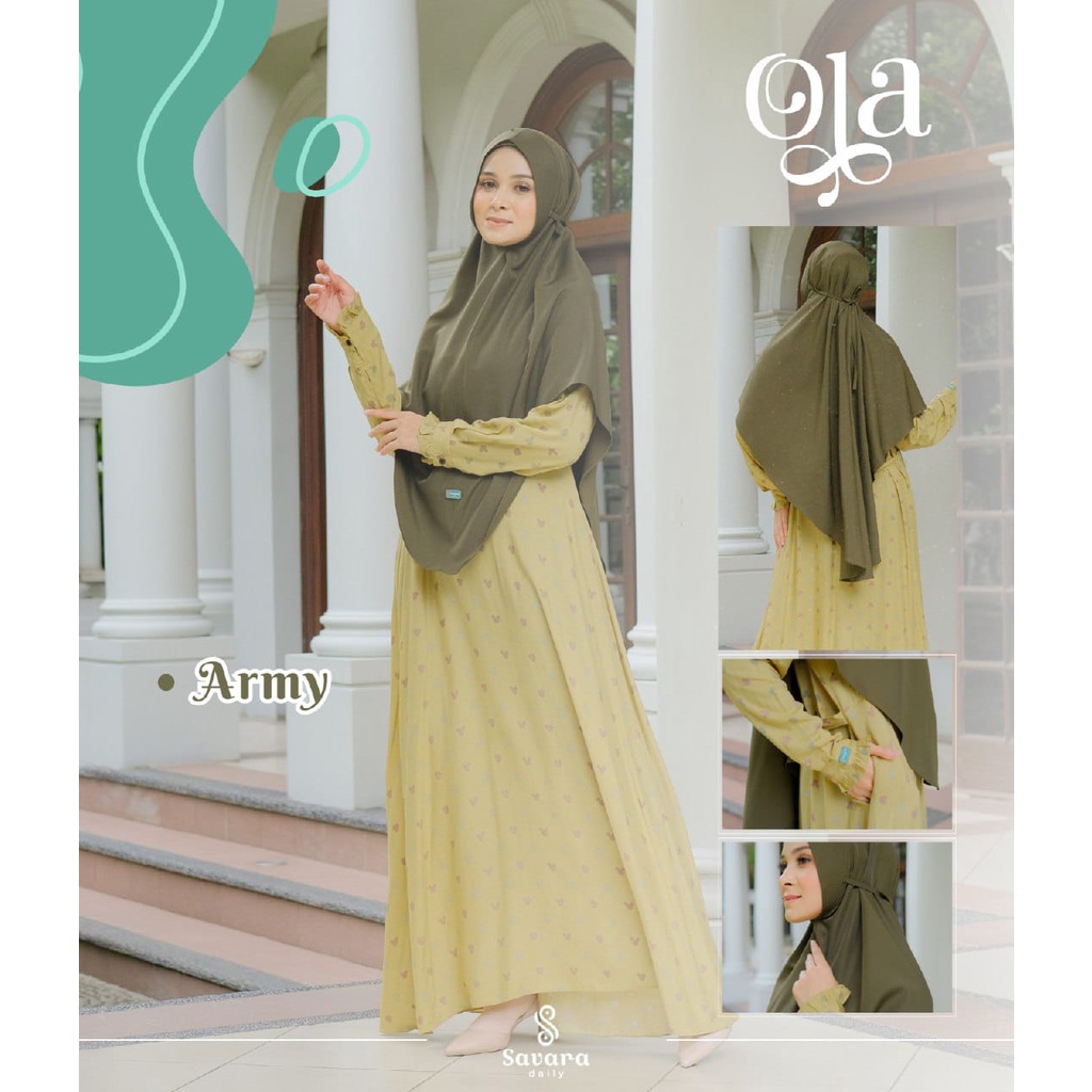 Dress Set Khimar Ola dress by Savara Daily