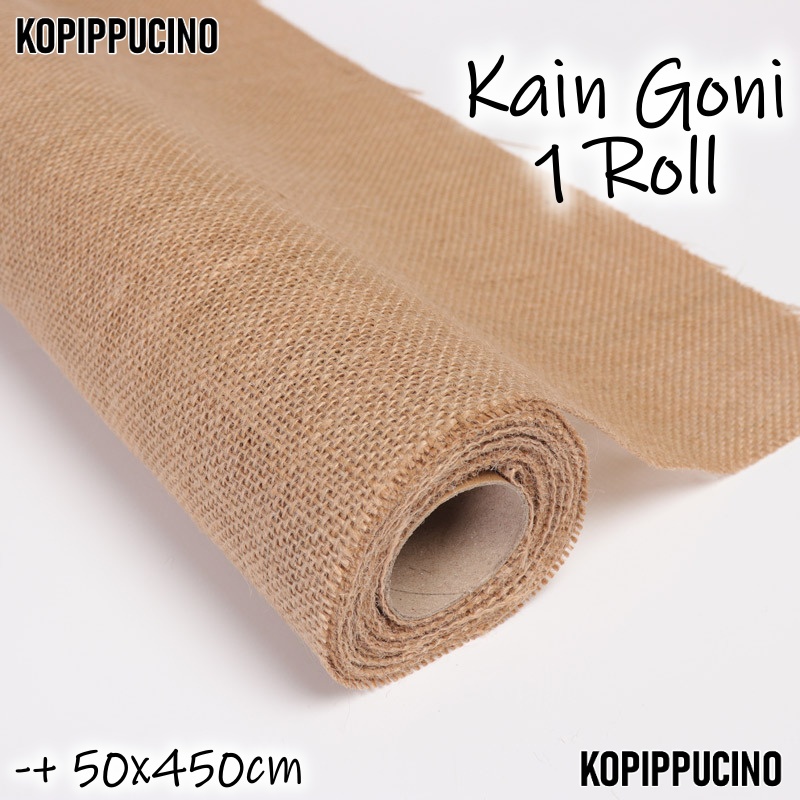 Kain Goni Burlap Karung Goni 1 ROLL Properti Foto Hiasan Dekorasi