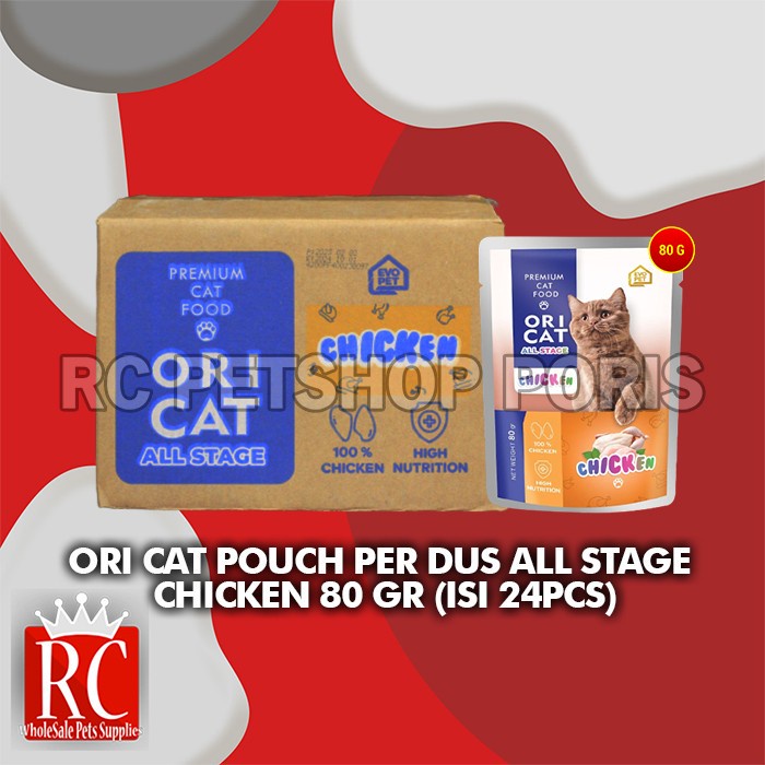 Makanan Basah Kucing Ori Cat Pouch All Stage Wet Food Grosir Dus 24PCS