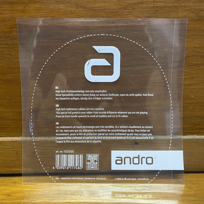 Rubber Protector Pelindung Karet Bet Tenis Meja ANDRO Transparan Ori