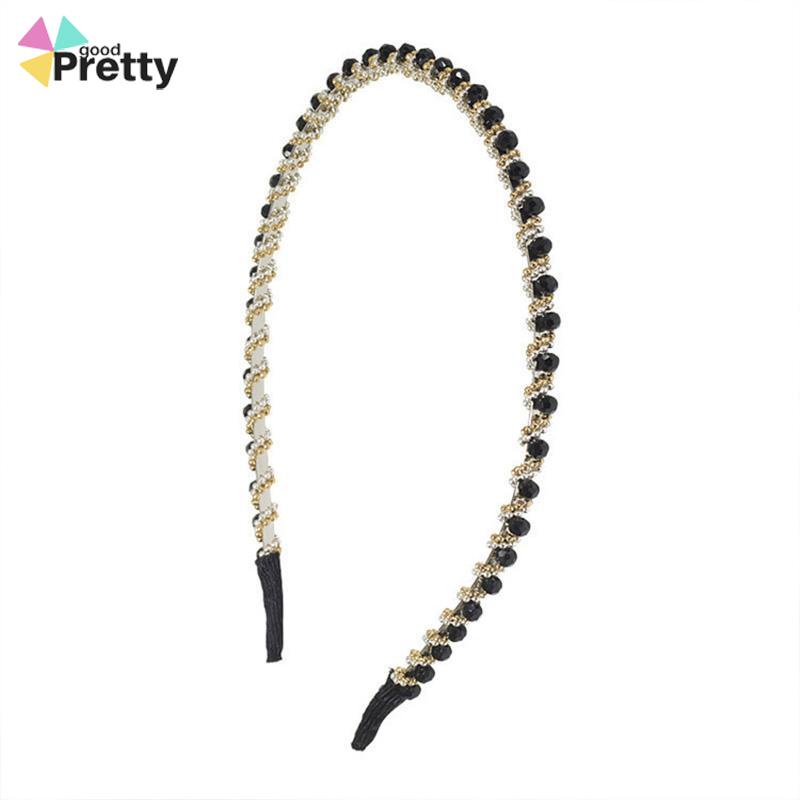 Bando Wanita Premium Diamond Metal Fashion Korea Bandana Mutiara Rambut - PD