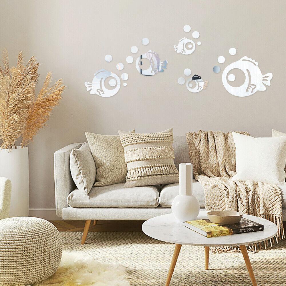 R-FLOWER Mirror Wall Stiker Acrylic Bergaya Modern Kristal Dan Tembus Pandang Kamar Anak Diy