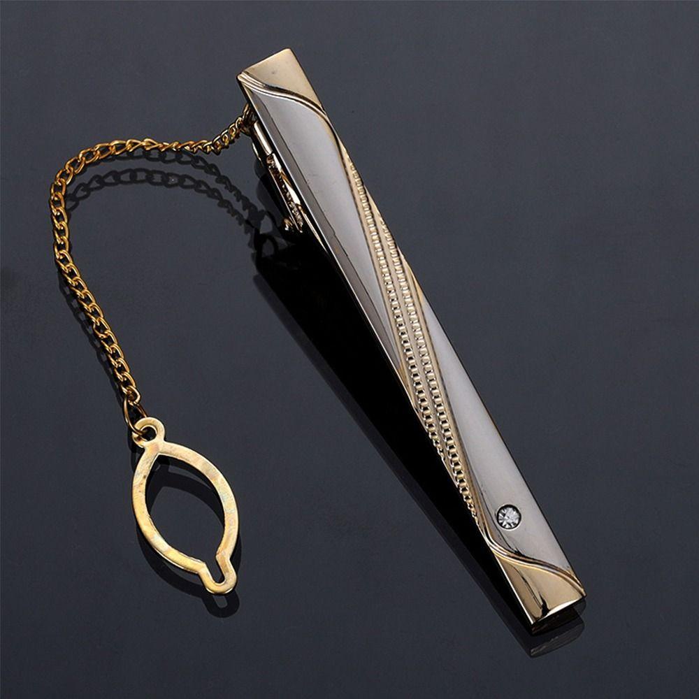 Wonder Tie Clip Formal Bar Clasp Tie Pin Perhiasan Bar Bros Clasp