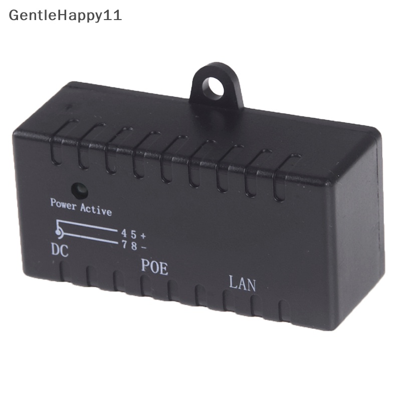 Gentlehappy Passive POE injector Untuk IP Kamera VoIP Telepon Netwrok AP device 12V - 48V id