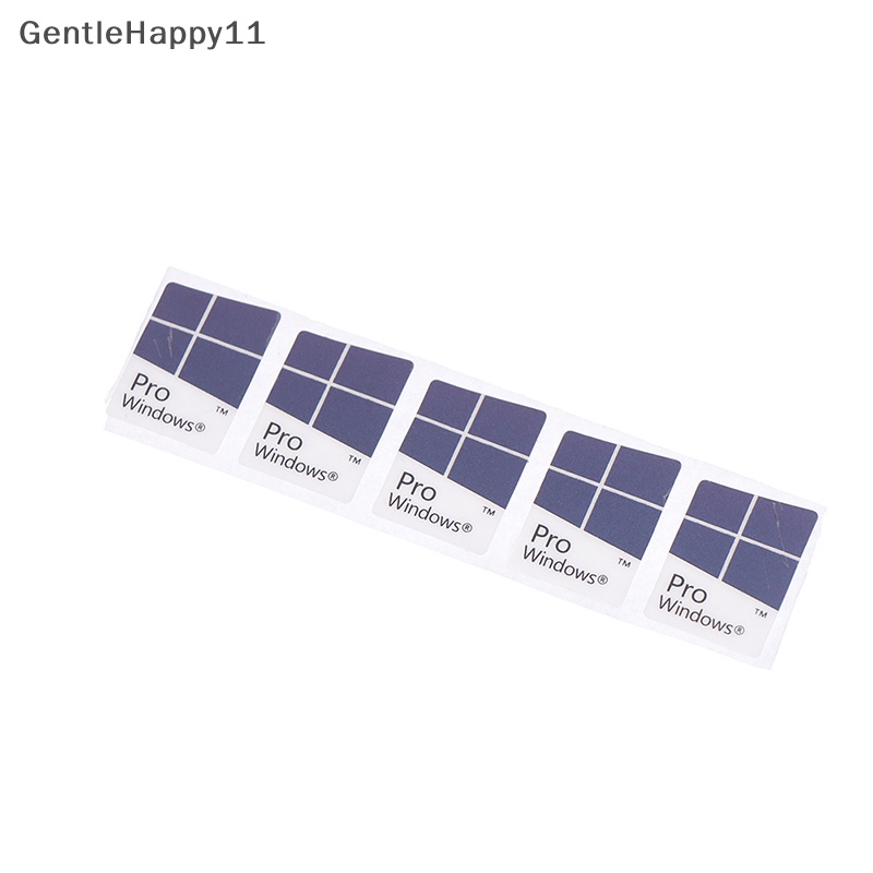 Gentlehappy 5pcs Biru Notebook Komputer Desktop Windows10 Stiker WIN10 PRO Label id