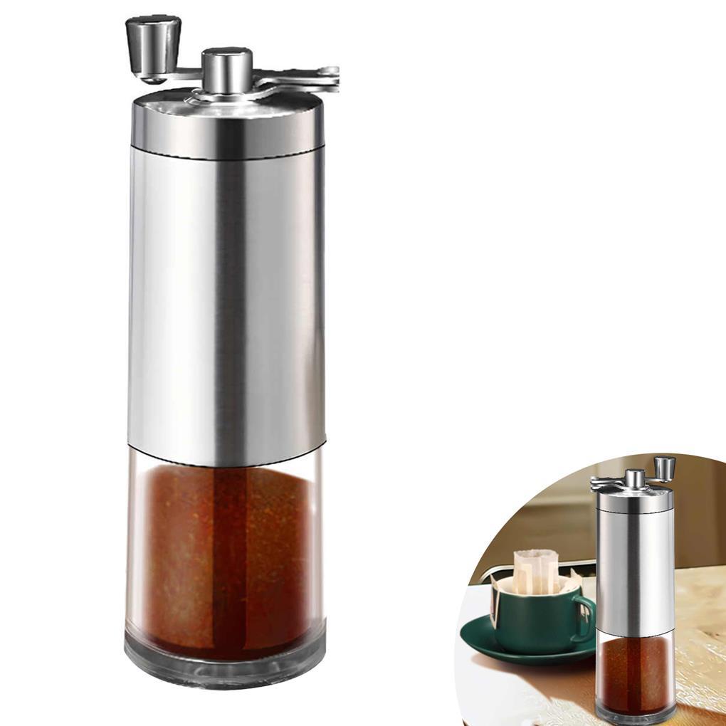 Hand Manual Coffee Grinder with Folding Handle Adjustable Stainless Steel Mesin Penggiling Biji Kopi Gilingan Bumbu Dapur Kopi Alat