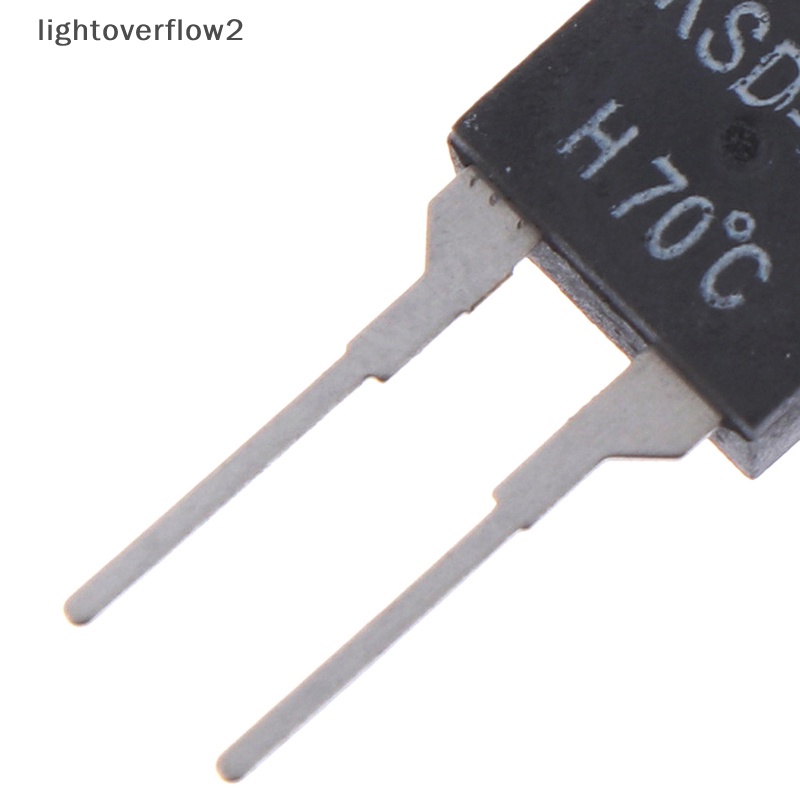 [lightoverflow2] 2pcs Termostat Sensor Suhu Saklar Thermal Normal Terbuka KSD-01F 70degc [ID]