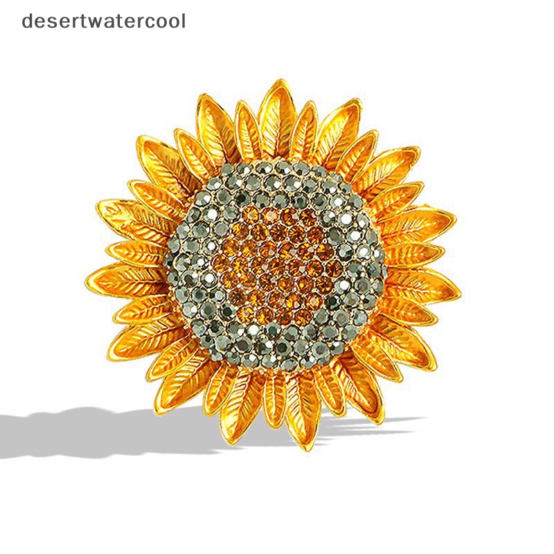 Deid Vintage Collecg Beauty Flower Dari Bunga Matahari Bros Untuk Wanita Gadis Pesta Pernikahan Bros Pin Hadiah Martijn