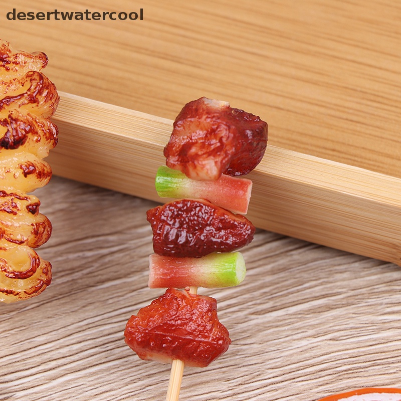 Deid 1Pcs Mainan Bermain Mini Lucu BBQ Simulasi Makanan Miniatur Untuk Rumah Boneka Toy Martijn