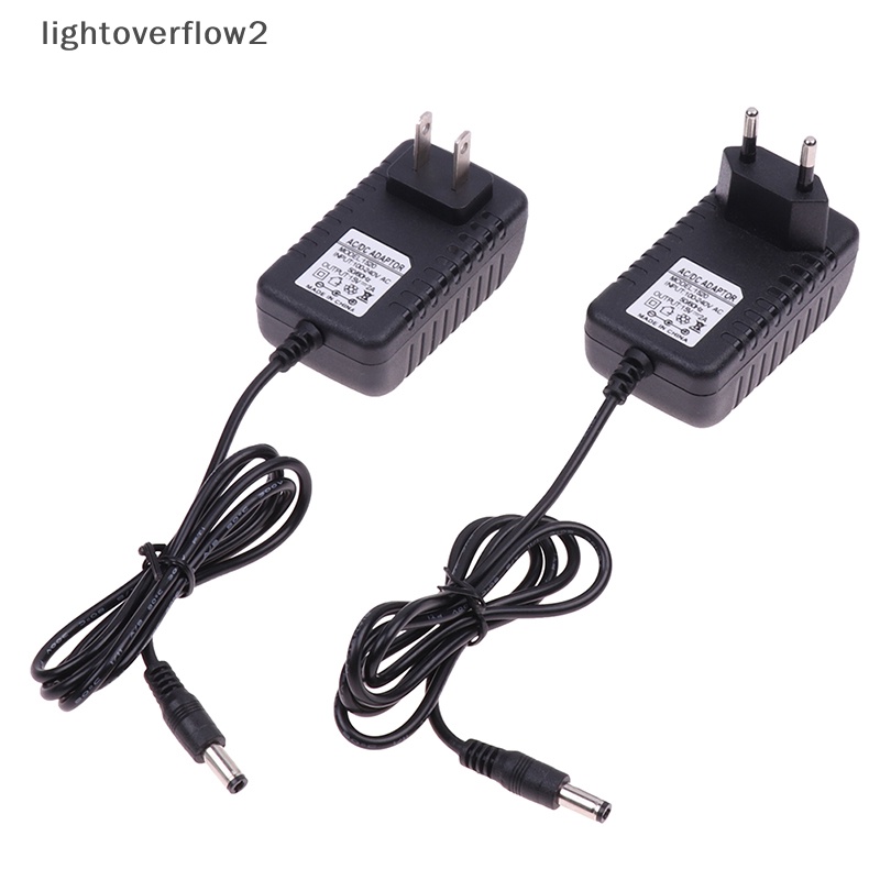 [lightoverflow2] 15v2a AC 100V-240V Converter Adapter DC 15V 2A 2000mA Power Supply EU US Plug 5.5mm x 2.1-2.5mm [ID]