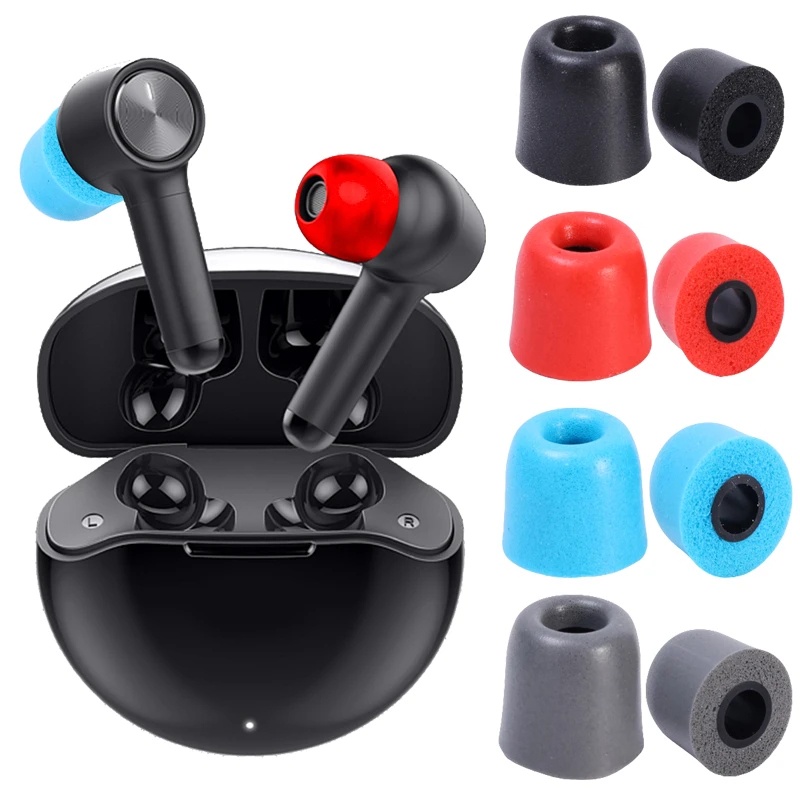 Soft Memory Foam Earbuds Earmuffs Earphone Headset Penutup Penyumbat Telinga 4.5mm Diameter Dalam Isolasi Kebisingan Ear Tips Noise Mengurangi Pengganti Earplug In-Ear Earphone Aksesoris