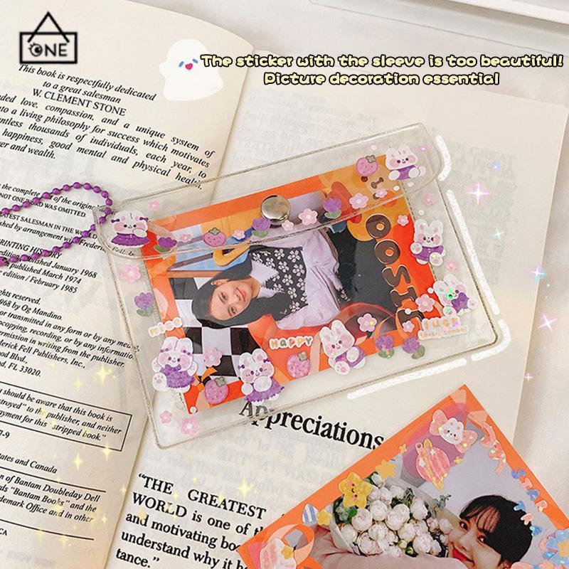 COD❤️Stiker Laser Kartun Pola Kecil Tahan Air Untuk DIY Bahan Scrapbook-A.one