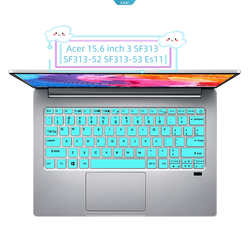 Pelindung Keyboard PC Tahan Air Ultra Tipis Untuk Acer 15.6 Inch 3 SF313 SF313-52 SF313-53 Es11 Cakupan Penuh Keyboard Silicone Cover Film Tahan Debu [ZK]
