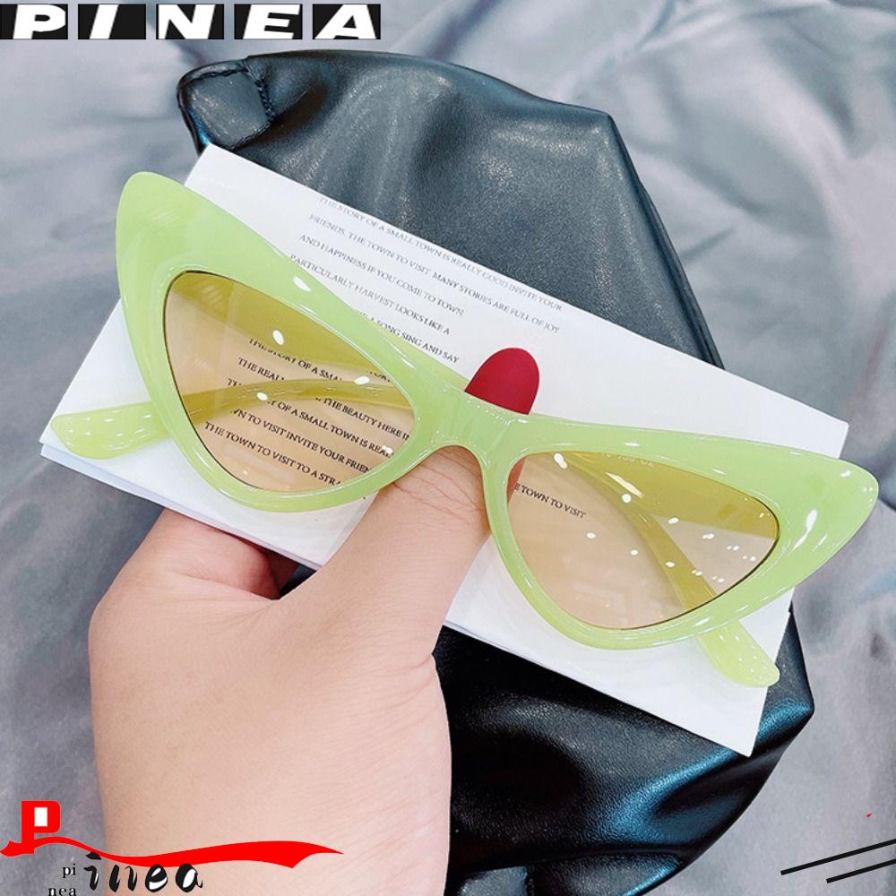 Nanas Kacamata Hitam Untuk Wanita Aksesoris UV400 Narrow Fashion Eyewear