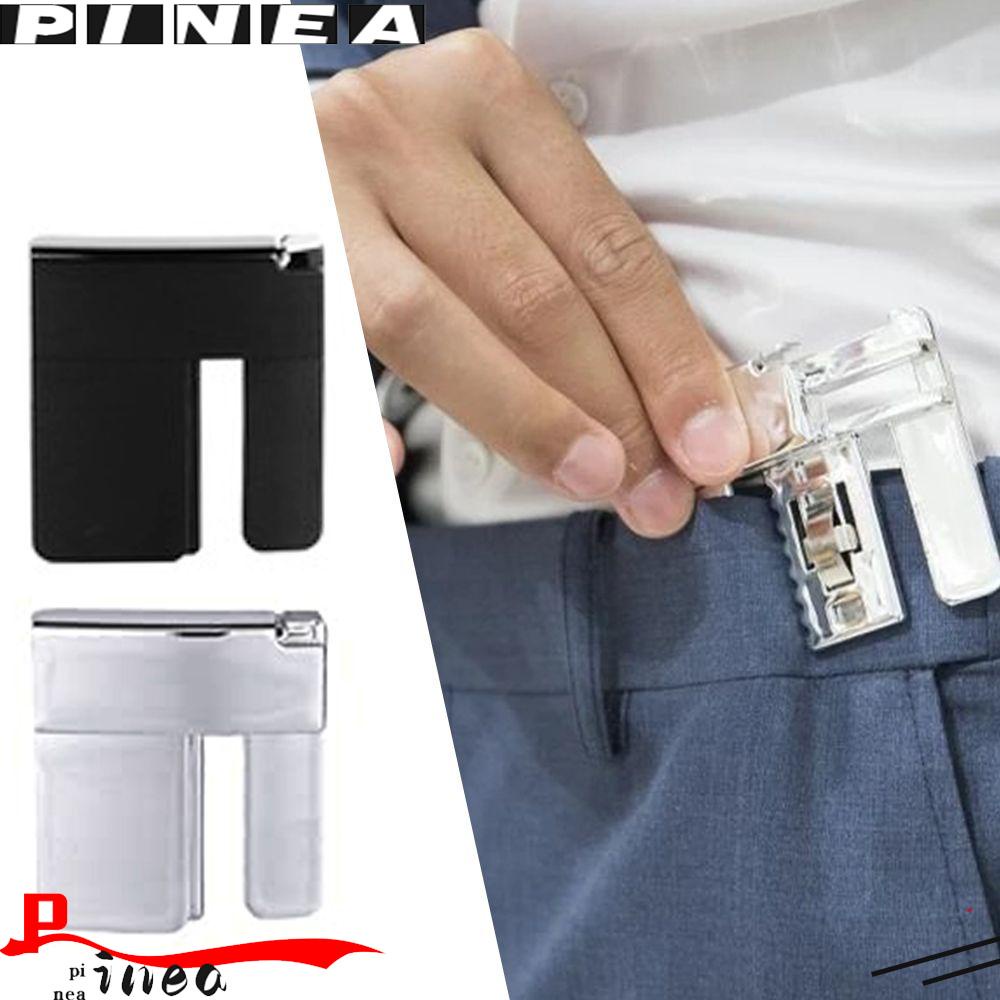 Lazy Tighten The Waistband Adjustment Pants Waist Buckle Clip Unisex Folding Waist Closing Button Tool Removable