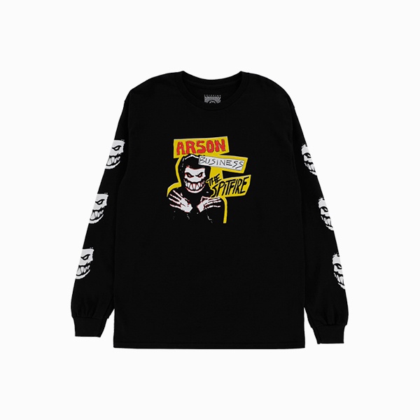 Spitfire Arson Business Black Glow Longsleeve Tee