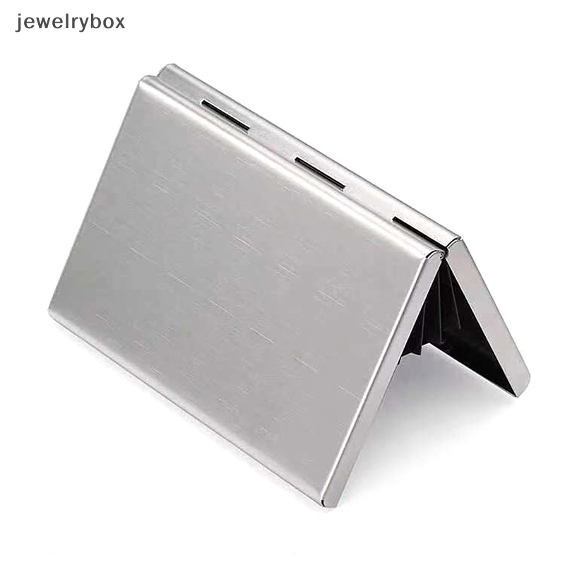 [jewelrybox] Fashion Aluminium Antik Card Holder Wanita Pria Logam Sapi Kredit Butik