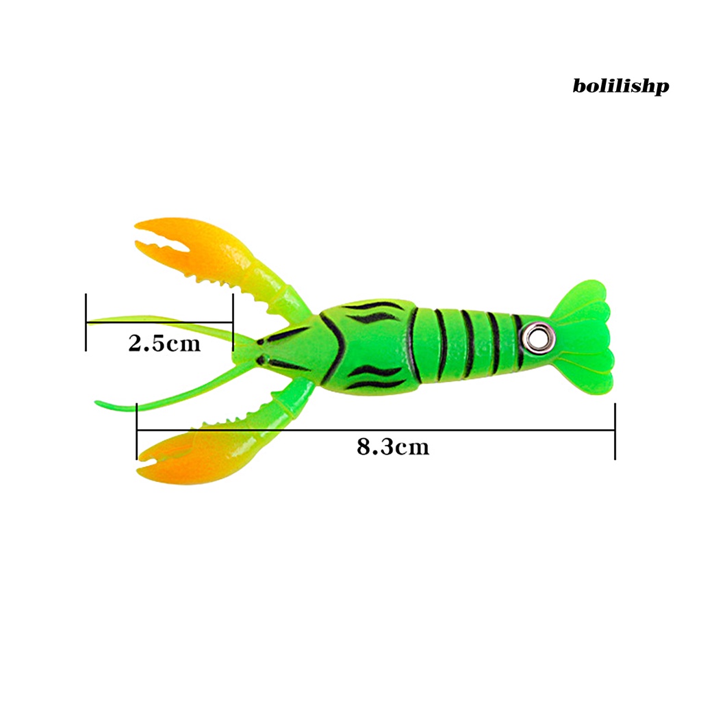 Bo-8.3cm/5.5g Simulasi Umpan Udang Warna-Warni Desain Simulasi Manusia Hidup Tahan Lama Buatan Alat Pancing Palsu Bentuk Hidup Umpan Pancing Untuk Penggemar Memancing