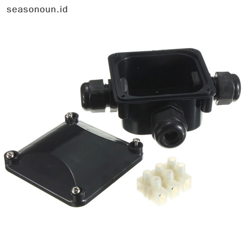 Seasonoun IP68 Kabel Listrik Waterproof Connector Outdoor T Type Three Way Junction Box.