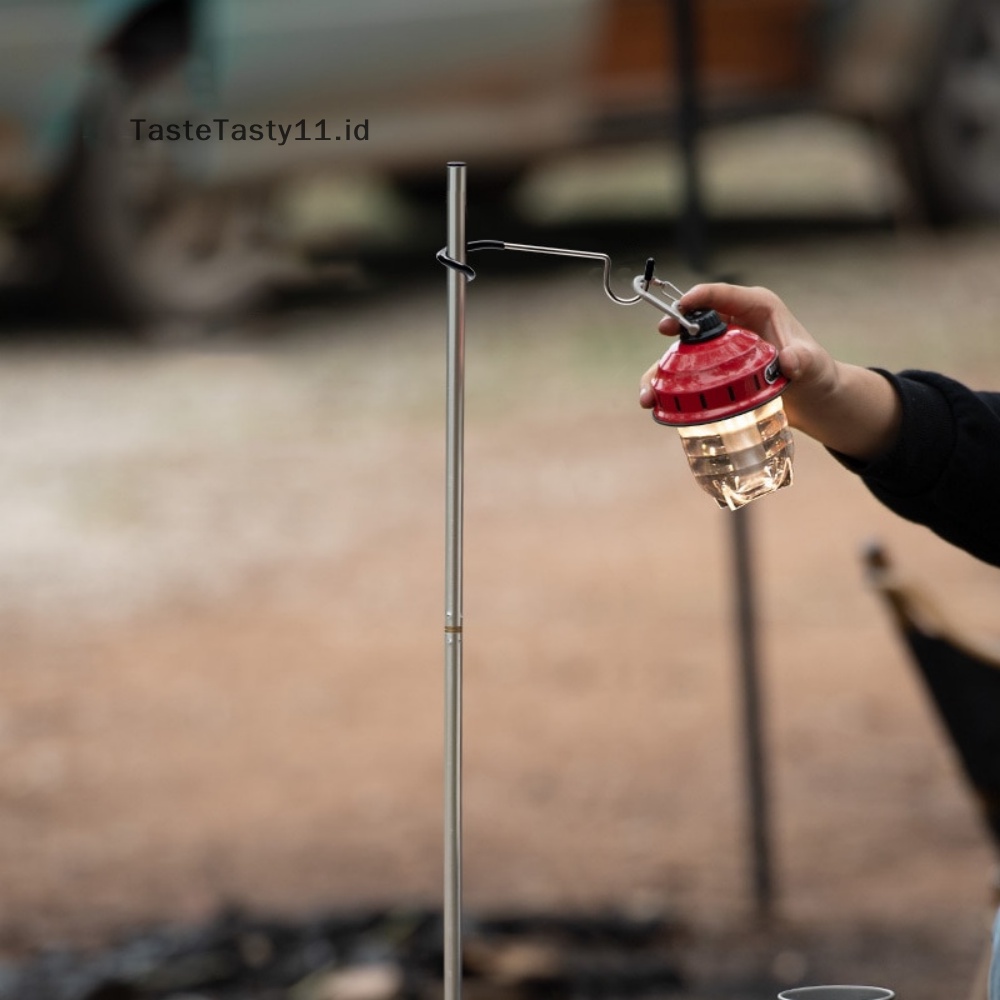 Pengait Tiang Lampu Camping TasteTasty Pengait Lampu Tiang Tenda Stainless Steel al Outd.