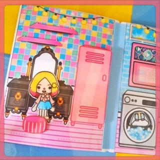 Mainan Toca Boca Enid House Paper Book Paper Doll Terpopuler