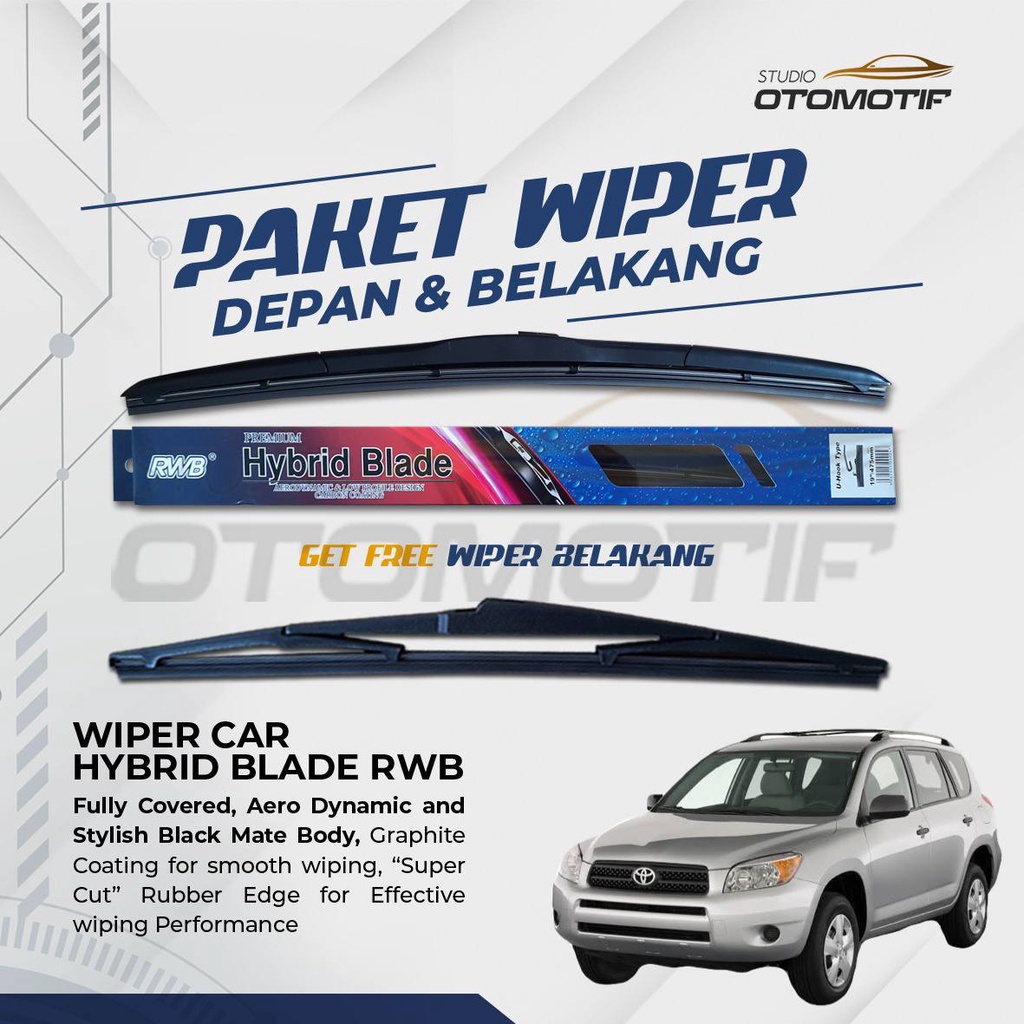Paket RWB HYBRID Wiper Rav4 RAV 4 2006-2012 3 PCS
