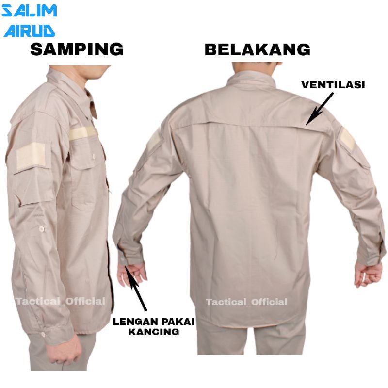 baju kemeja army tactical HEXAGON BIG SIZE - TERLARIS