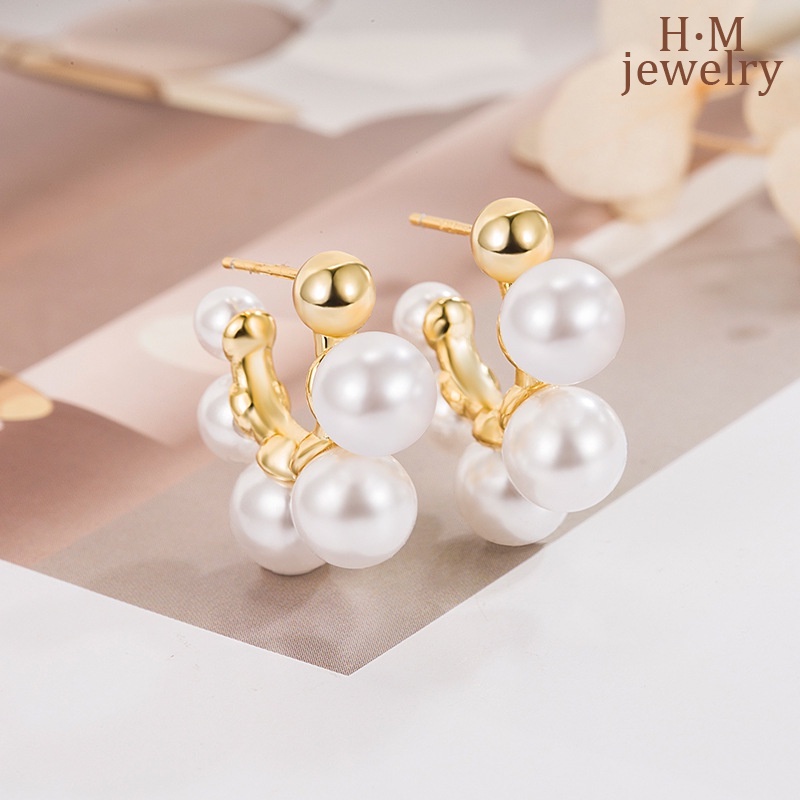 Fashion Mutiara Busur Pejantan Anting Indah Peri Super2023Anting Baru