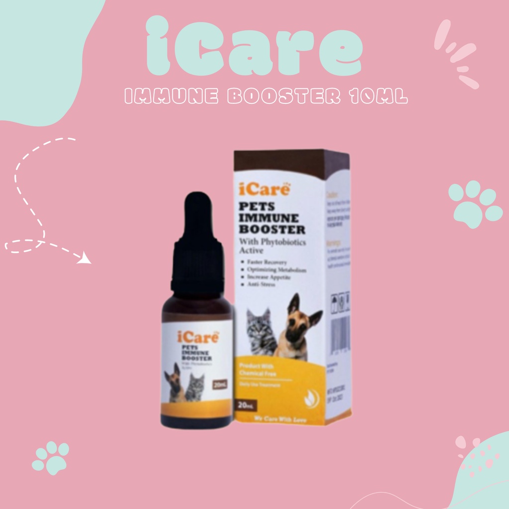 iCare Pet Immune Booster 10ml - Vitamin Kucing dan Anjing i Care