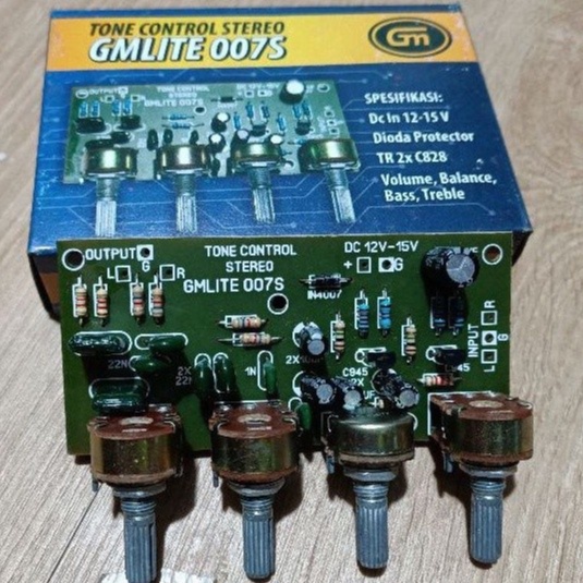 Tone control STEREO dc 12v GMLITE OO7 S