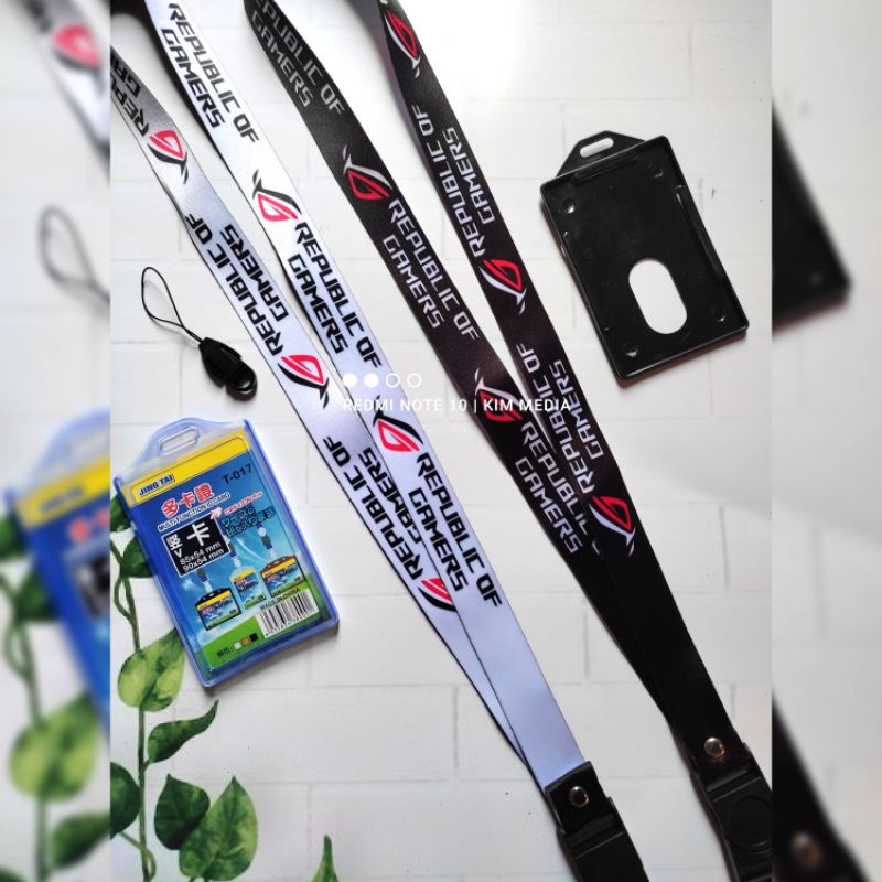 

Tali Id Card ROG Republic Of Gamers || Lanyard ROG Republic of gamers waterproof ready stock