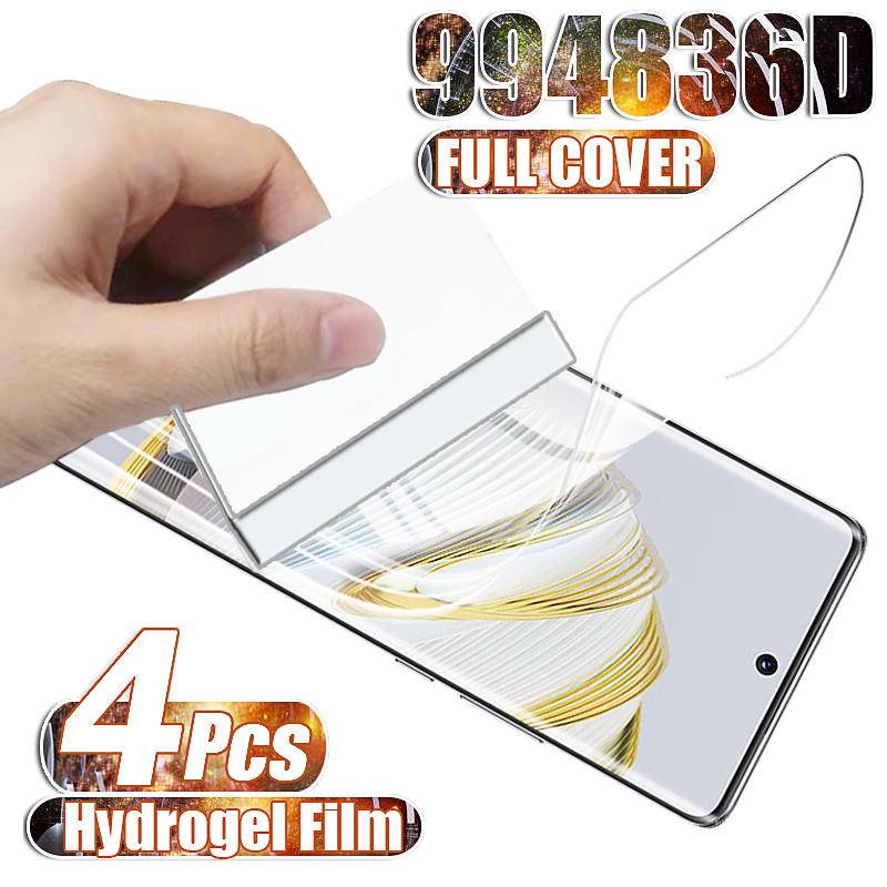 4pcs Film Hydrogel Full Cover Untuk Huawei Nova 11 10 9 8 7 5 5i Pro SE Youth Pelindung Layar Untuk Nova Plus Y60 Y61 Y70 Plus Y71 Y90 10Z 8i 7i 5T 4e 3i 2e Bukan Kaca