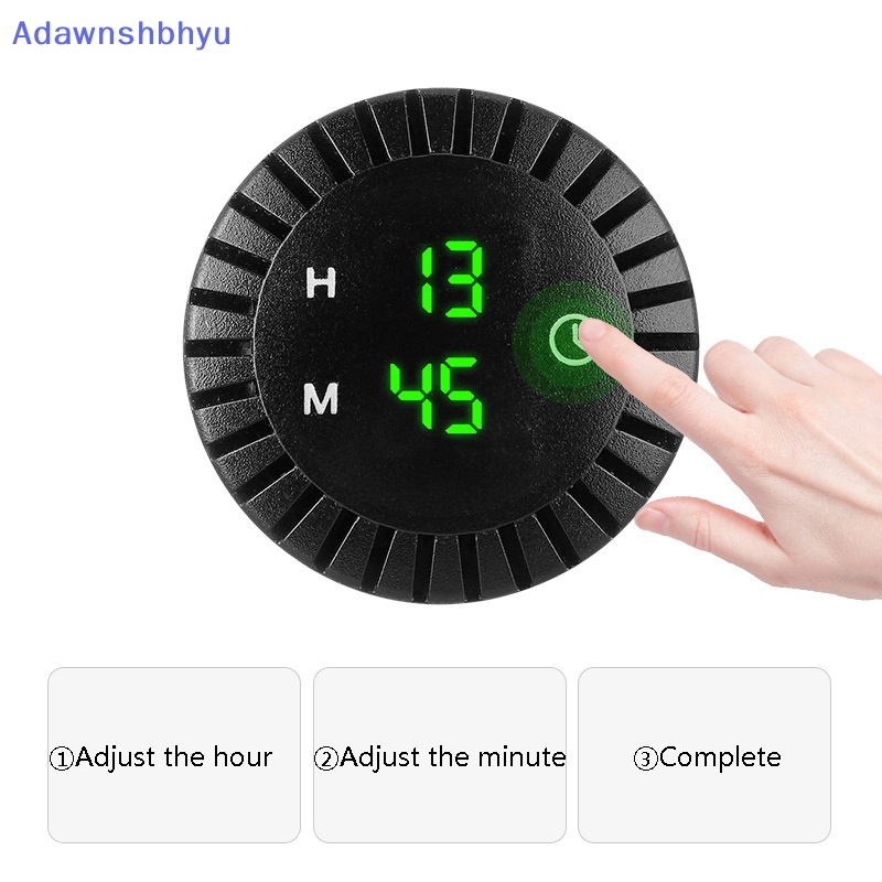 Adhyu 12V/24V Otomotif Mobil Perahu Motor Touch Digital Clock LED Display Alat ID