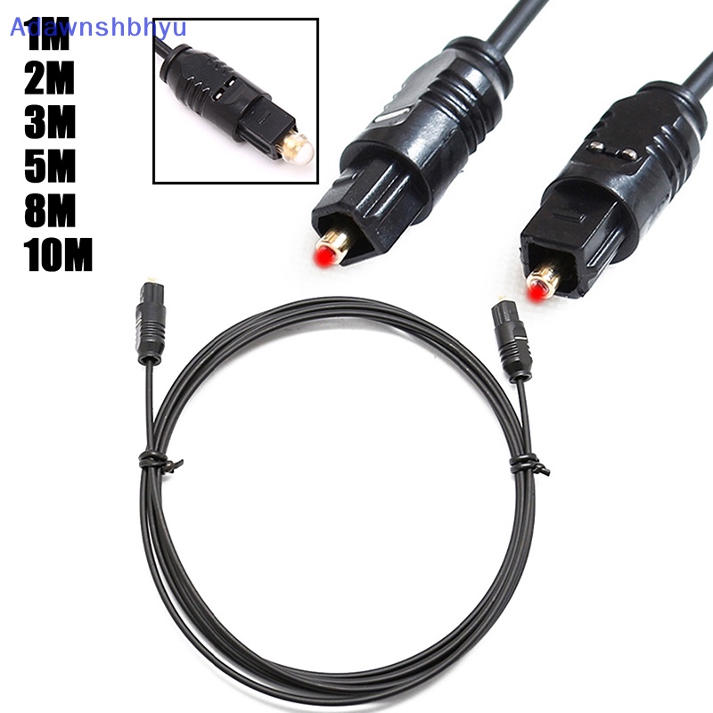 Adhyu 1M 2M 3M 5M 8M 10M Digital Audio Fiber Optik Kabel Audio PC TV DVD Stereo ID