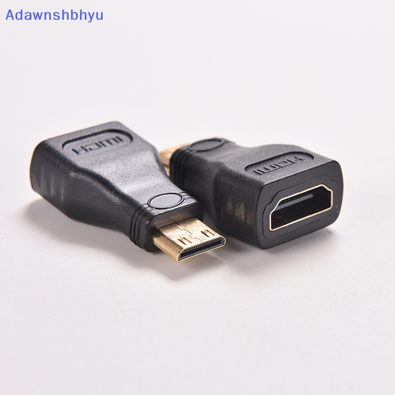 Adhyu 1PC Untuk HDTV Mini HDMI Tipe C Male to HDMI Type A Female Adapter Konektor ID