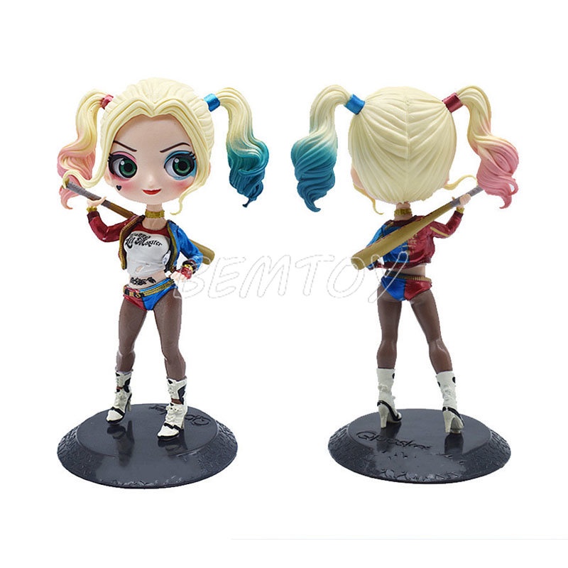 Anime Superheroes Wonder Woman Figurine Harley Quinn PVC Action Figure Mainan Model Koleksi Untuk Anak Perempuan