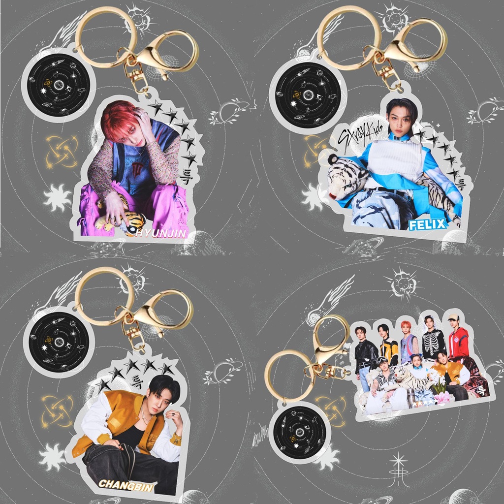 1pc Album Anak STRAY 5-Star Acrylic Key Chain Straykids Five-Star Key Ring Gantung