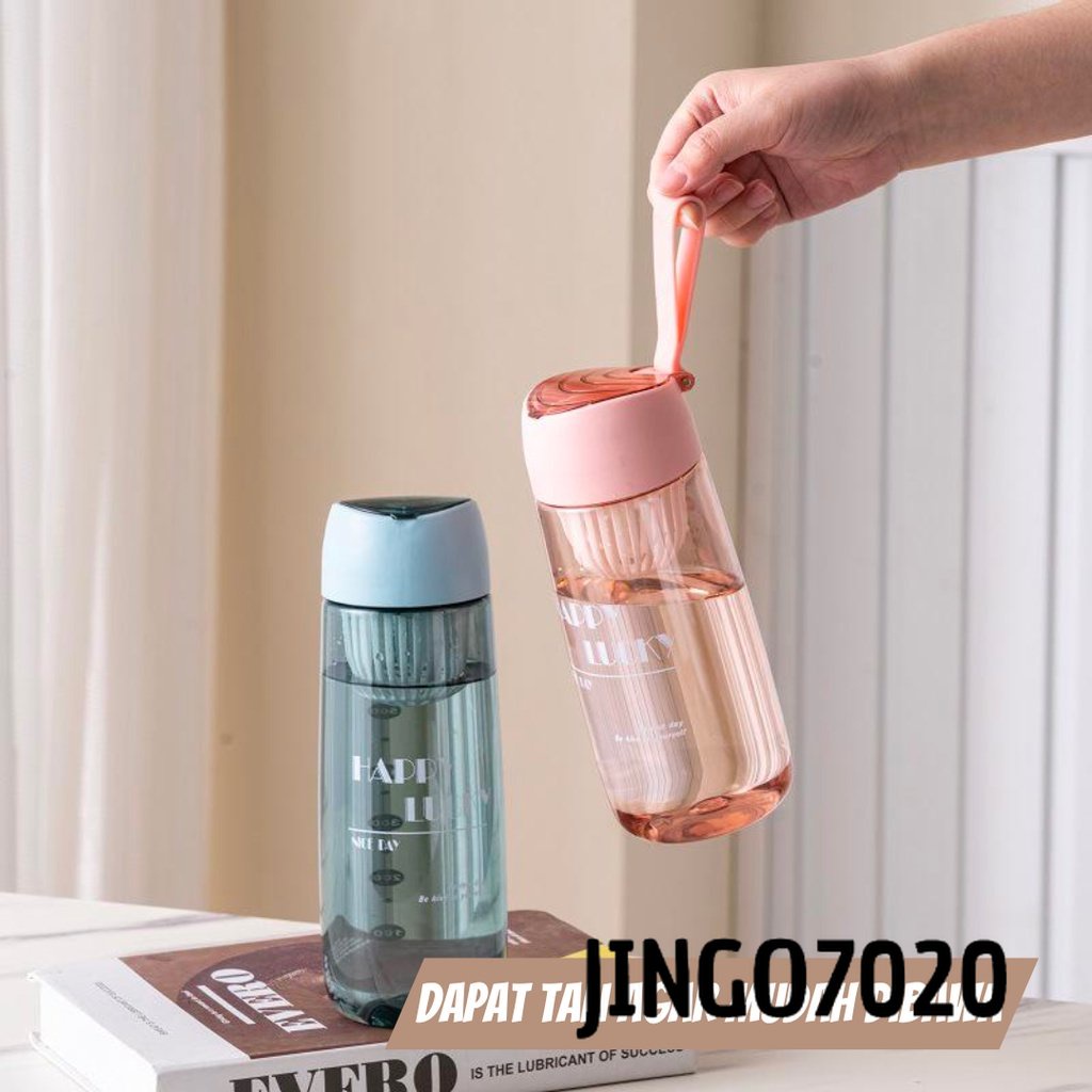 [JINGO] - Botol Minum Portable Botol Kapsul Botol Minum Anak Aesthetic Tumbler Minum Botol Minum Sekolah / Kantor