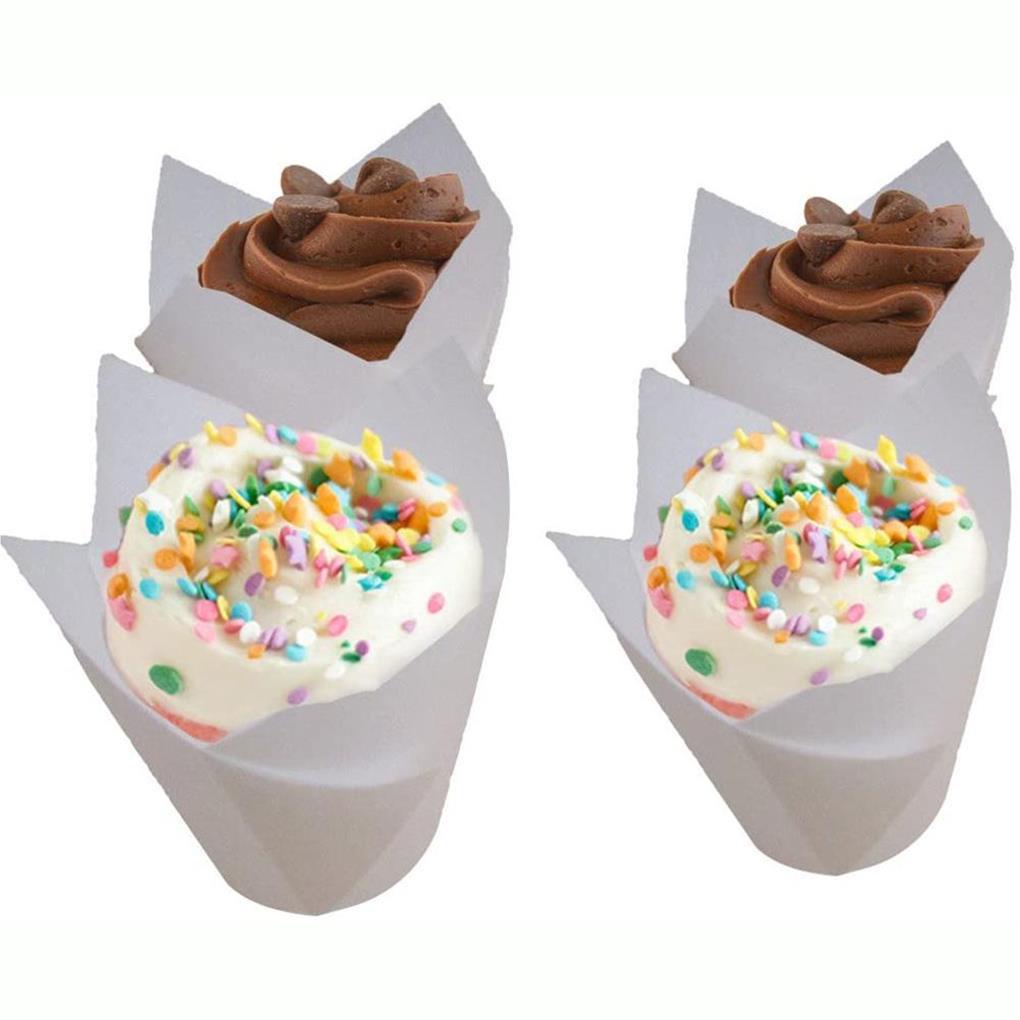 150buah Kue Baking Cups DIY Kerajinan Tahan Suhu Wadah Penyimpanan Serbaguna Sekali Pakai Cupcake Liners Bakeware