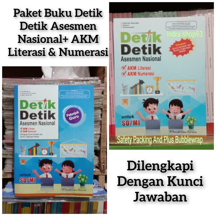 ⭐PROMO BUKU (COD)⭐ Paket Buku Detik Detik Asesmen Nasional AKM + Kunci Jawaban SD/Mi