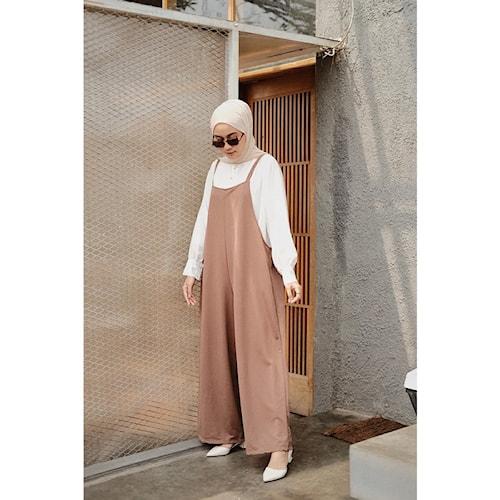 Albani Loose Overall Jumpsuit Wanita Baju Kodok Baju Wanita Celana Kulot ITC16 - EVR - FIX