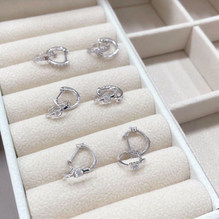 Anting emas putih 375 donat berat 0,7 - 3 gram an - Donat 1gr