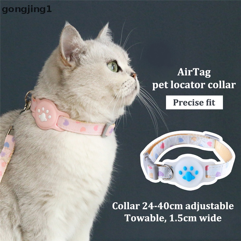 Ggg Pet Collar Cat Airtag Silicone Paw Airtag Case Anti Hilang Kerah Pelacakan Pet Airtag Puppy Collar Katten Aksesoris Kucing Lucu ID