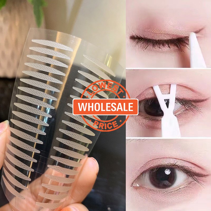 [Grosir] Matte Slim Lace Double Eyelid Patch Tahan Air Dan Keringat Self-Adhesive Single Eyelid Support Patch Profesional Tak Terlihat Dan Mulus Tempelan Kecantikan Mata Besar