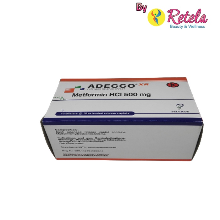 ADECCO XR 500MG 1 STRIP 10 CAPLET