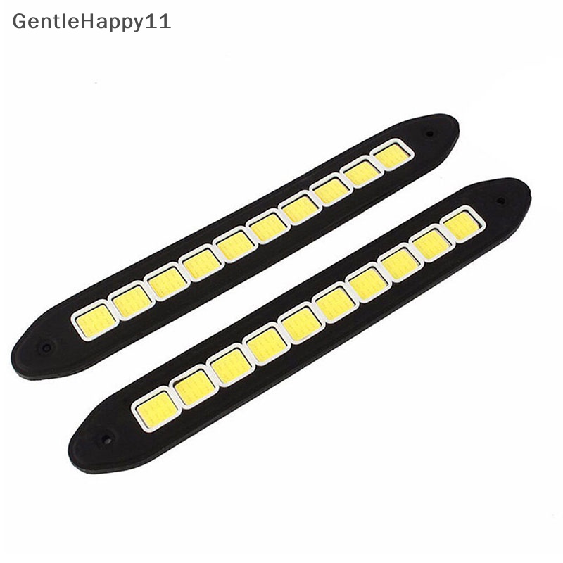 Gentlehappy 1X 10LED 12V Daytime Running Light DRL COB Strip Lamp Kabut Mobil Mengemudi Tahan Air id