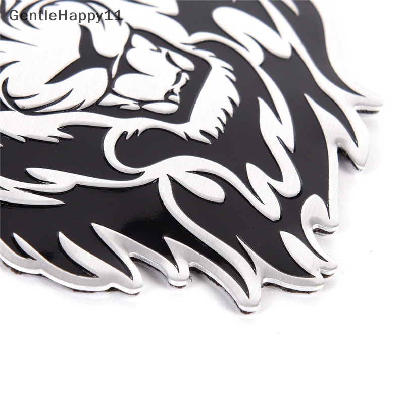 Gentlehappy 3D Mobil Paduan Aluminium er Kepribadian lion auto o badge emblem tail decal id