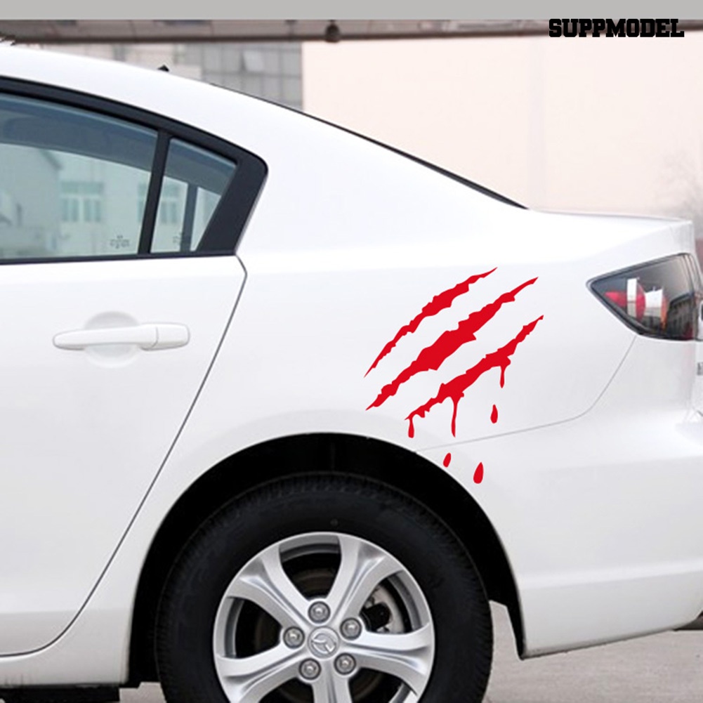 [SM Otomatis] Styling Mobil Reflektif Monster Claw Mark Scratch Bloody Sticker Auto Vinyl Decal