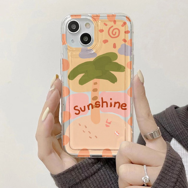 Case Musim Panas Matahari Sunshine Untuk Xiaomi Redmi Note11 11s 10 10Pro 10S 10 ProMax 9 9S 8poco X3 Pro NFC M4 M5 Redmi 10 9A 9T 9C 10A Sport Mi11 Lite 5G NE Airbag Shockproof Cover